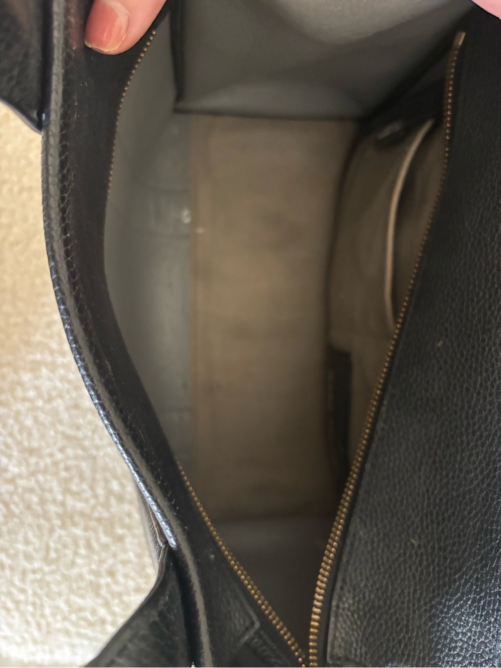 Marc Jacobs Black Pebbled Leather 'The Tote Bag' Satchel Size medium. - Picture 6 of 6